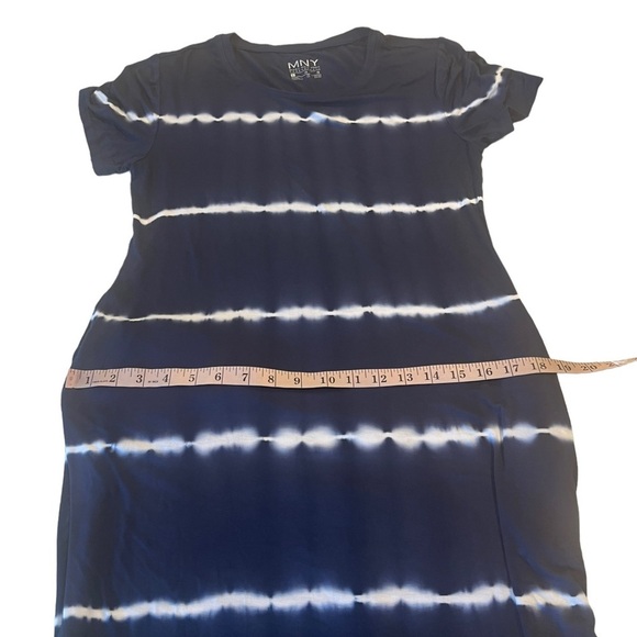 2 MNY Marc New York Midnight & Black Tie Dye Short Sleeve Midi Dress NEW - Picture 10 of 16